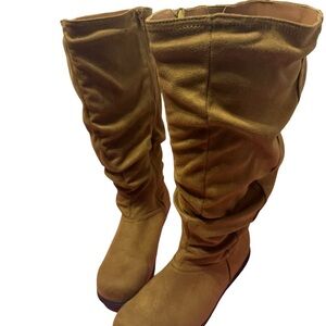 Faux leather Slouch Boots- women’s size 9